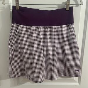 Puma Purple and White A-Line Mini Skorts